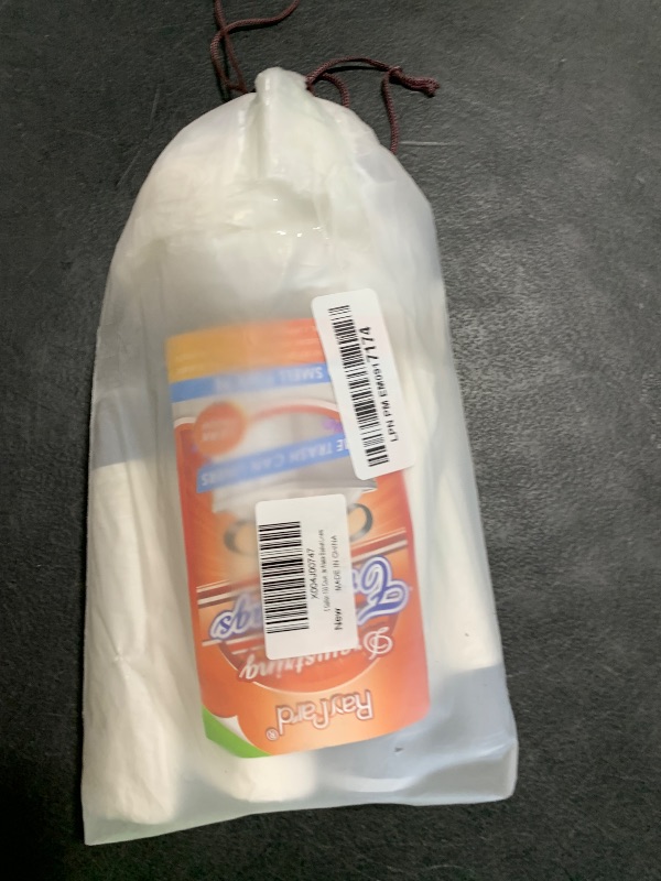 Photo 1 of 5 Gallon 100 Counts Strong Drawstring Trash Bags Garbage Bags by RayPard, Small Plastic Trash Bags fit 18-20L Trash Can for Home Office Kitchen Bathroom Bedroom, White Waste Basket Liners