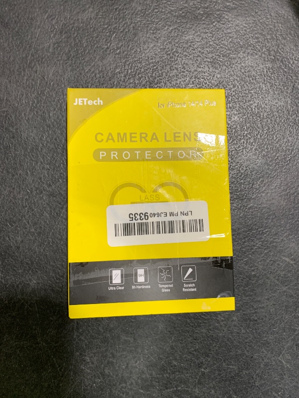 Photo 1 of JETech Camera Lens Protector for iPhone 14 6.1-Inch and iPhone 14 Plus 6.7-Inch, 9H Tempered Glass, Anti-Scratch, Case Friendly, Does Not Affect Night Shots, HD Clear, 3-Pack