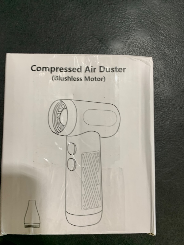 Photo 1 of Libershine Compressed Air Duster - 130000RPM Electric Air Duster for PC, Turbo Fan with Flashlight, 3 Gear Adjustable Jet Dry Blower - Rechargeable Cordless Air Blower for Computer Keyboard, Car, Home