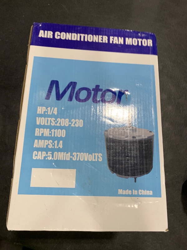 Photo 1 of 5KCP39FGS071S Carrier Condenser Motor 1/4 HP, 208-230v, 1100 RPM Carrier Condensor Electric Motor Compatible with GE HC39GE236A Inclusive Capacitance