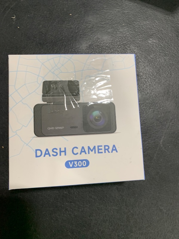 Photo 1 of Dash Cam 1296P Front Dashcam, V300 WiFi Dash Camera for Cars with App, Night Vision, Mini Hidden Single Car Camera, Loop Recording, 24H Parking Mode, Support 256GB Max, Black