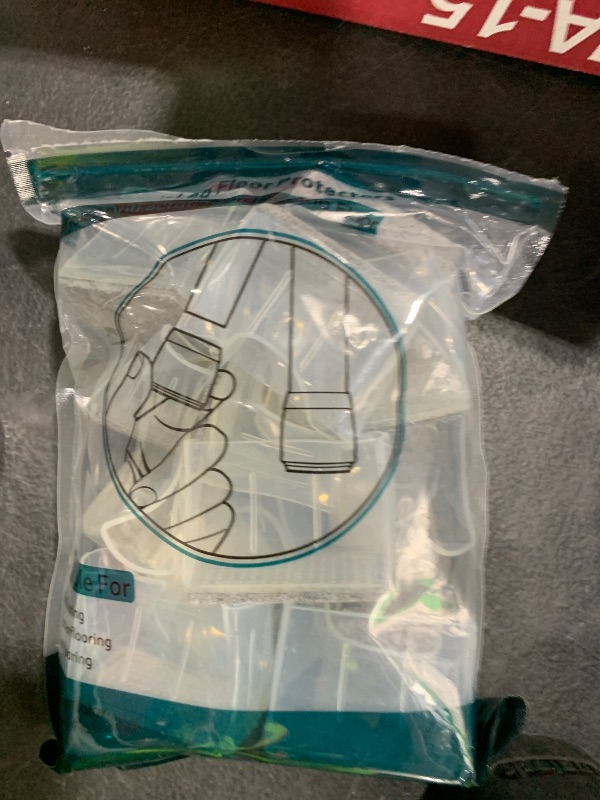 Photo 1 of 1" x 2" Rectangle Chair Leg Protectors for Hardwood Floors, Silicone Covers to Protect Wood Tile Floors Felt Pads Furniture Leg Caps Reduce Noise,Easy to Move.16 PCS Clear.