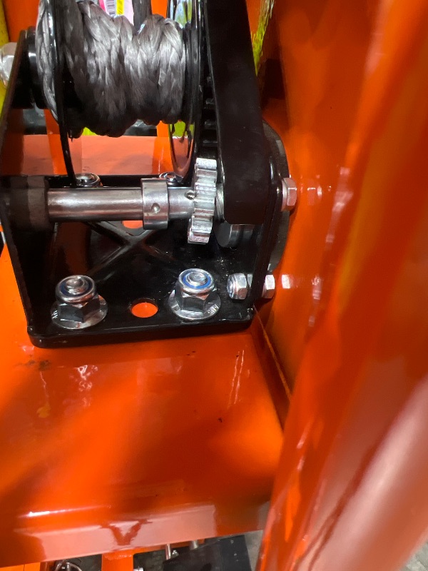 Photo 1 of ITEM IS DAMAGED. ------SuperHandy Material Lift Winch Stacker, Pallet Truck Dolly, Lift Table, Fork Lift, 330 Lbs 40" Max Lift w/ 8" Wheels, Swivel Casters [Patent Pending]