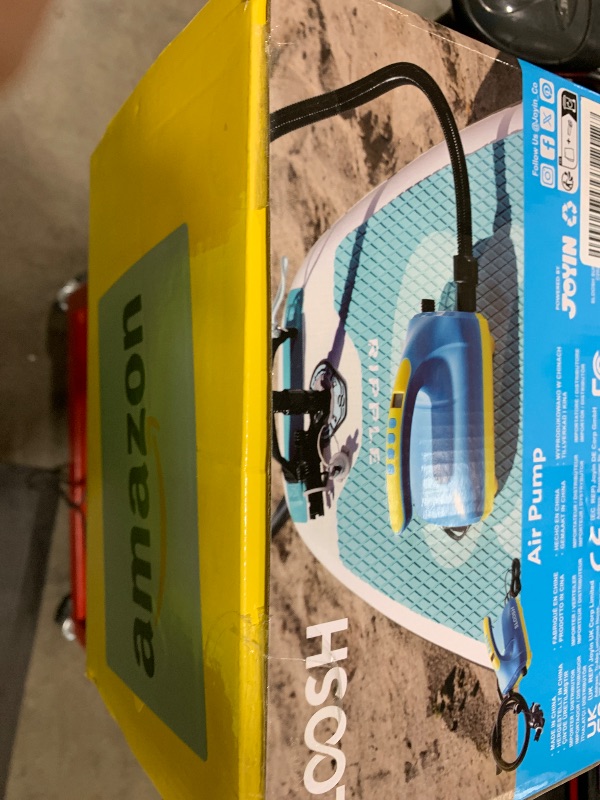Photo 1 of SLOOSH Electric Paddle Board Pump, 20 PSI High-Pressure Dual-Stage Inflation SUP Air Pump with Auto-Off Function, 12V DC Car Connector for Inflatable Paddle Boards, Kayaks, Boats, and Air Mattresses