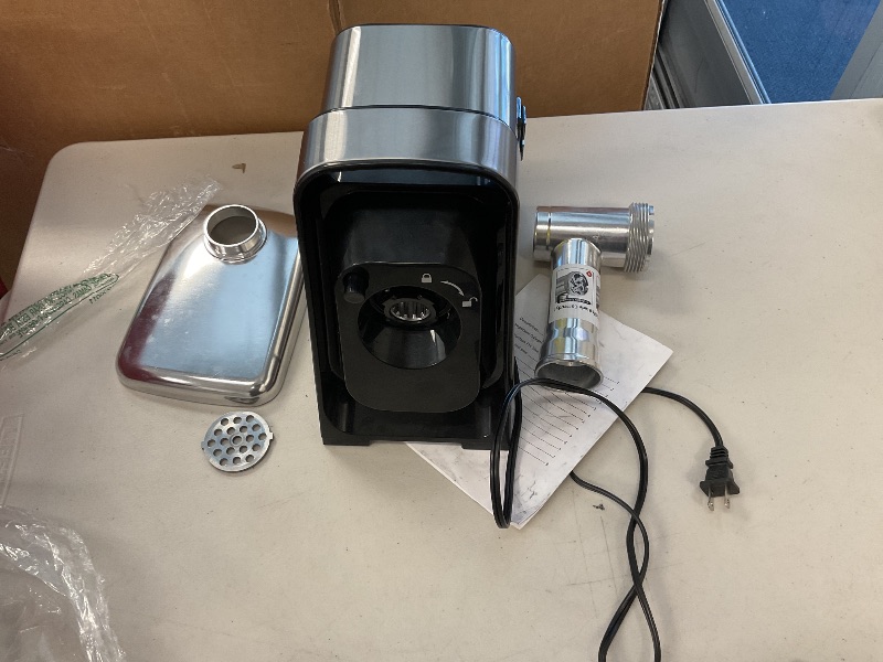 Photo 1 of AAOBOSI Meat Grinder Electric, [3000W Max] Meat Grinder Heavy Duty with 2 Stainless Steel Blades & 4 Grinding Plates, Sausage Maker & Kibbe Kit for Home Kitchen Using