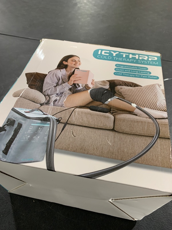 Photo 1 of ICYTHRP Cold Therapy Machine with Programmable Timer, Portable Ice Machine for Knee After Surgery, Knee Replacement Recovery System for Pain Relief w/Compression Pad for Shoulder, Hip and Ankle