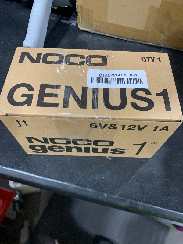 Photo 1 of NOCO GENIUS1: 1A 6V/12V Smart Battery Charger – Automatic Maintainer, Trickle Charger & Desulfator with Overcharge Protection & Temperature Compensation – For Lead-Acid & Lithium Batteries
