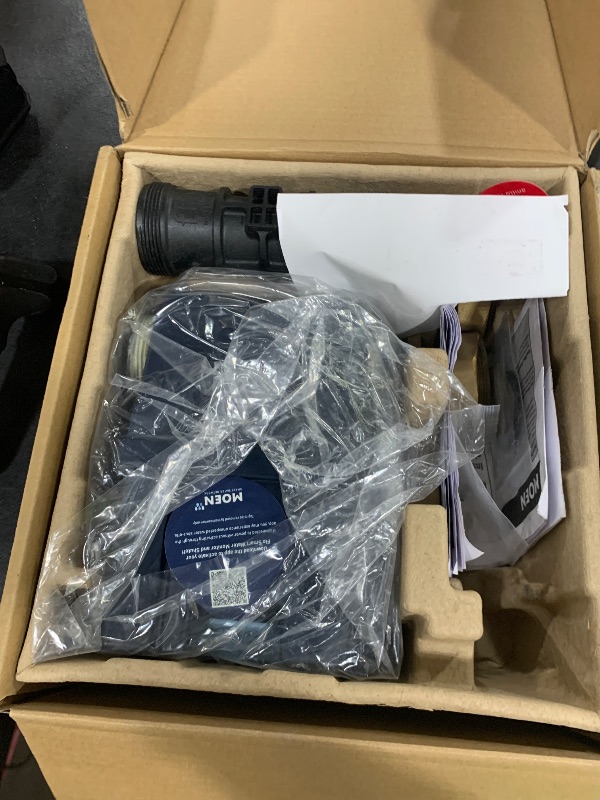 Photo 1 of Moen Flo Smart Water Monitor and Automatic Shutoff Sensor, Wi-Fi Connected Water Leak Detector for 1-1/4-Inch Diameter Pipe, 900-002