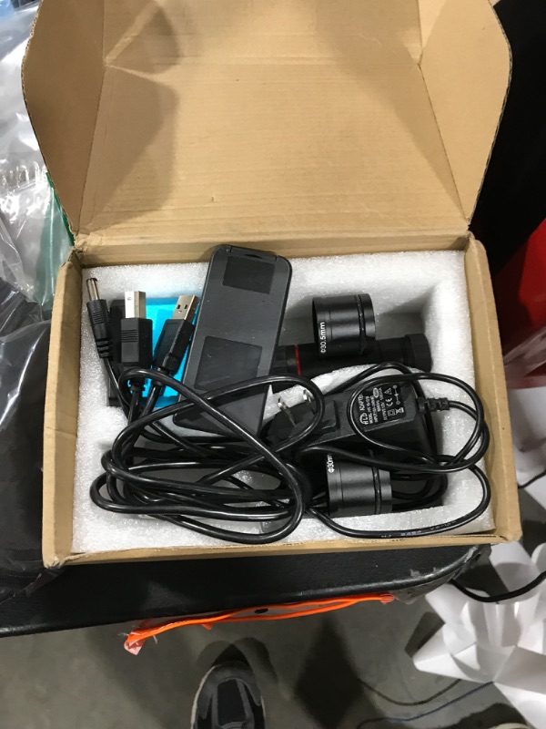 Photo 1 of 37MP 1080P 60FPS USB Microscope Camera with Conversion Adapter, 100-240V Video Industry Digital C Mount Microscope Camera (US Plug)