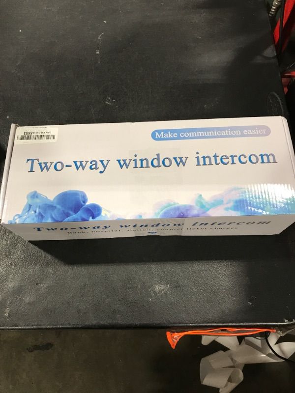 Photo 1 of DESHUN DS-989 Window Intercom, Full Duplex Window Speaker System,Loud Speaker, Connect Wireless Mic, Intercom System for Business,Medical Treatment,School, Home,Hospital, Store.