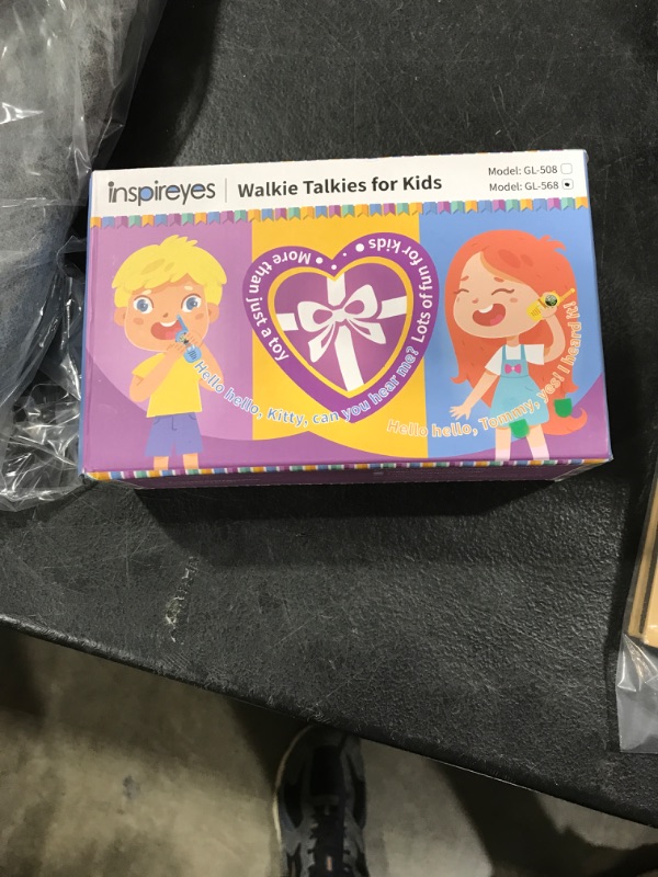 Photo 1 of Inspireyes Walkie Talkies for Kids Rechargeable,Toys for Boys and Girls Ages 3-12, 3 Pack Long Range 2-Way Radios, Birthday Gifts,Christmas Stockings, Outdoor Play, Family Games, Hiking Camping Gear