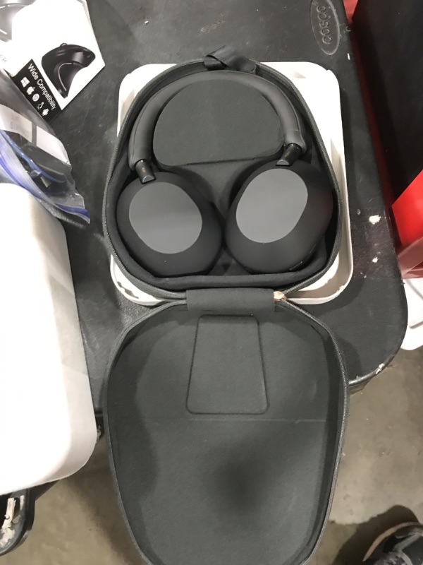 Photo 1 of Sony WH-1000XM5 Wireless Noise Canceling Over-Ear Headphones (Black) Bundle with Wireless Over-Ear Headphone Accessory (2 Items)