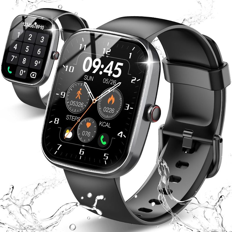 Photo 1 of Smart Watch, 1.91" HD Screen Smartwatch for Men Women, Fitness Watch with Heart Rate/Sleep Monitor/Steps Monitor, 110+ Sports Modes, IP68 Waterproof Activity Trackers for Android iOS
