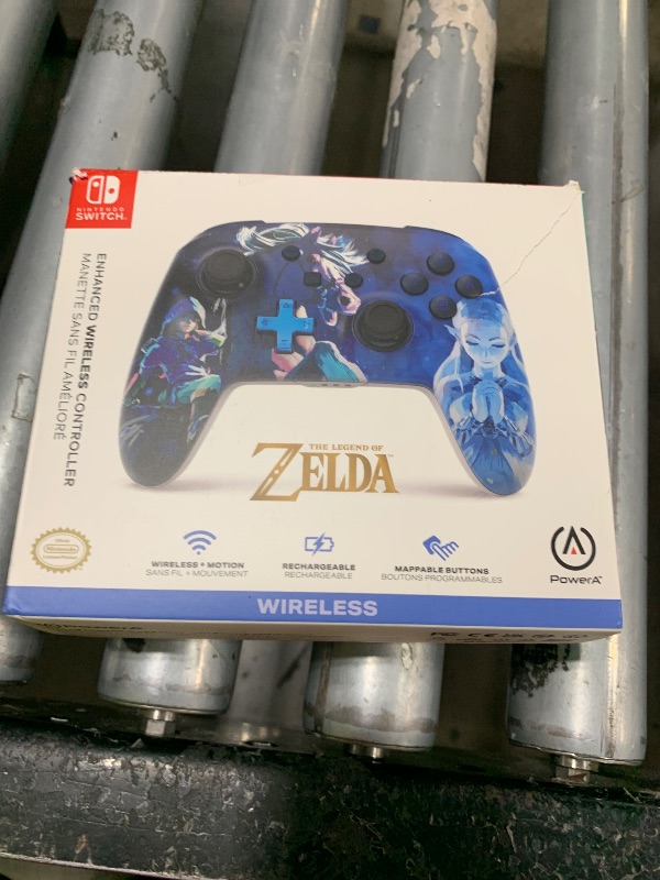 Photo 1 of PowerA Enhanced Nintendo Switch Controller Wireless - Zelda Midnight Ride, Legend of Zelda Sworn Protector, tears of the kingdom, Rechargeable Pro Controller for Switch, Immersive Motion Control and Advanced Gaming Buttons