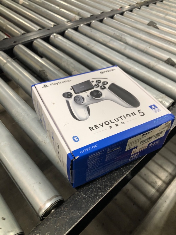 Photo 1 of NACON Revolution 5 Pro Officially Licensed PlayStation Wireless Gaming Controller for PS5 / PS4 / PC - Hall Effect, Trigger Stops, Mappable Buttons, Bluetooth Audio - Triple Black