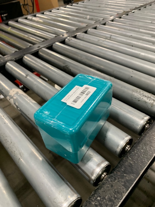 Photo 1 of H4D 3x5 Index Card Holder with 100 Heavyweight Ruled Index Cards and 25 Plastic Dividers, Teal