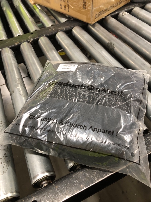 Photo 1 of GraduationMall Matte Graduation Gown Cap Tassel Set 2025 for High School and Bachelor Black 48(5'3"-5'5")