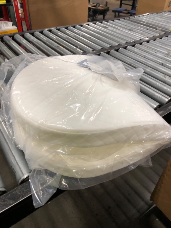 Photo 1 of Wonder Living Baby Bassinet Mattress, Breathable, Hypoallergenic, Premium Foam, Non-Toxic, Oval Shaped with Removal Waterproof Cover,15" x 30" x 2'', White