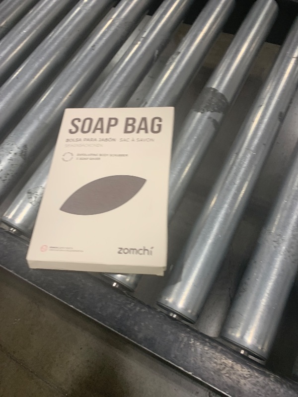 Photo 1 of ZOMCHI 2 Pieces Exfoliating Soap Bags, Soap Savers for Bar Soap, Soap Bar Pouch for Deep Exfoliation, Foaming Soap Sock for Shower