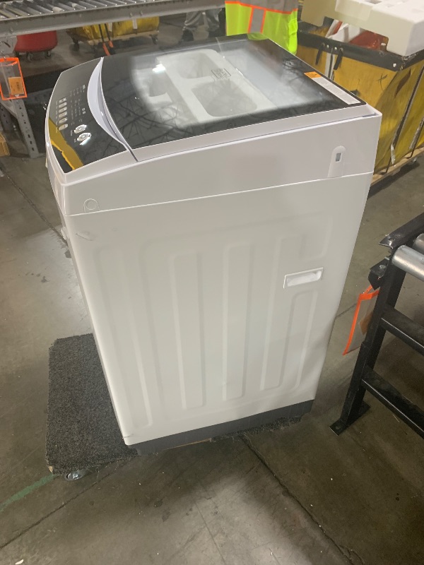 Photo 1 of BLACK+DECKER 3.0 Cu. Ft. Portable Washer, 26.5 lb. Capacity Washing Machine, 6 Cycles, Quick Connect Sink Adapter and Drain Hose Included, Transparent Lid & LED Display, BPW30MW, White