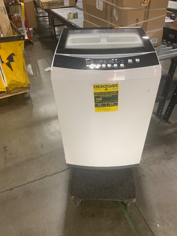 Photo 1 of BLACK+DECKER 3.0 Cu. Ft. Portable Washer, 26.5 lb. Capacity Washing Machine, 6 Cycles, Quick Connect Sink Adapter and Drain Hose Included, Transparent Lid & LED Display, BPW30MW, White