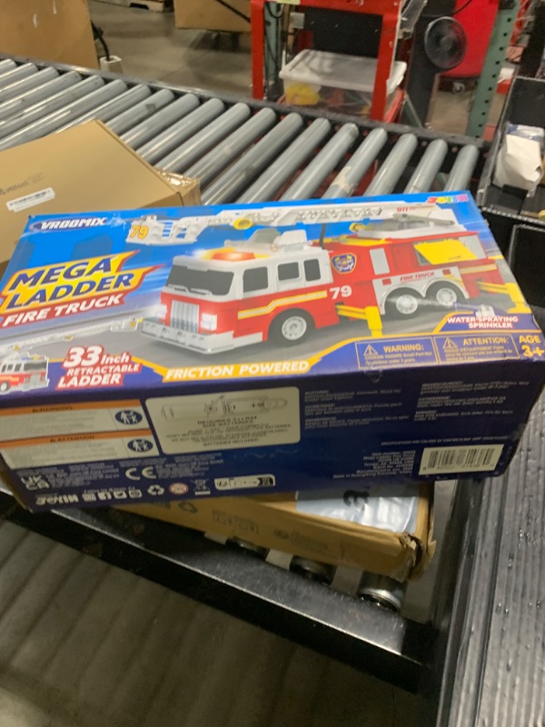 Photo 1 of JOYIN Extra Large Fire Truck Toys for Boys Girls with 33-inch Ladder, Lights, Realistic Sirens & Button, Big Firetruck Engine for Toddlers 3+, Christmas Birthday Gift