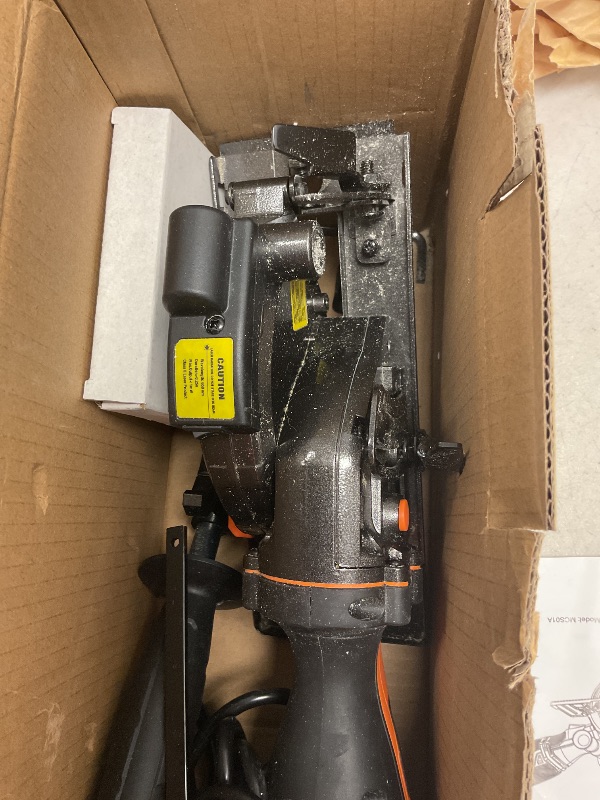 Photo 1 of DOVAMAN Circular Saw, 5.8A 4-1/2" Circular Saw w/Laser, Metal Auxiliary Handle, 6 Blades (4½", 4¾"), Cutting Depth 1-11/16" (90°), 1-1/8" (45°), Ideal for Wood, Soft Metal, Plastic, Tile - MCS01A