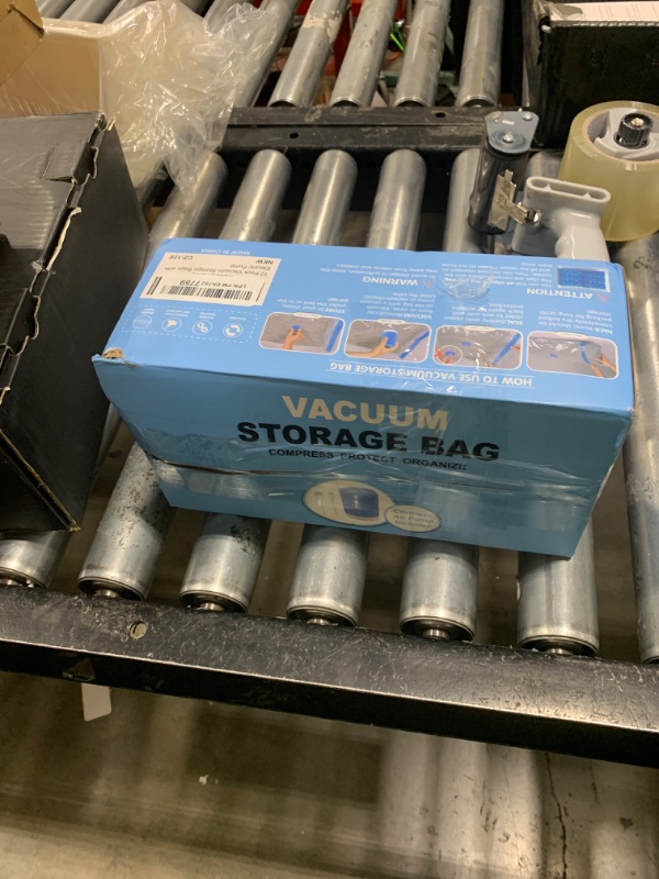 Photo 1 of 12 Pack Travel Vacuum Storage Bags with Portable Electric Pump, Vacuum Seal Space Saver Bags for Clothing, Vacuum Travel Bags for Luggage