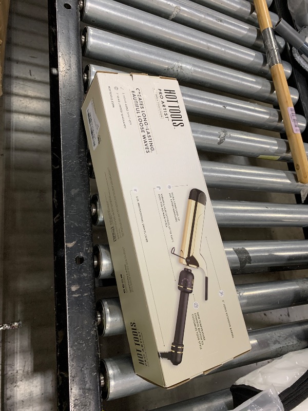 Photo 1 of HOT TOOLS 24K Gold Professional 2" Extended Barrel Curling Iron with Clamp for Loose Curls - 24K Gold Technology for Long-Lasting Results & Longer Barrel for Easy Styling