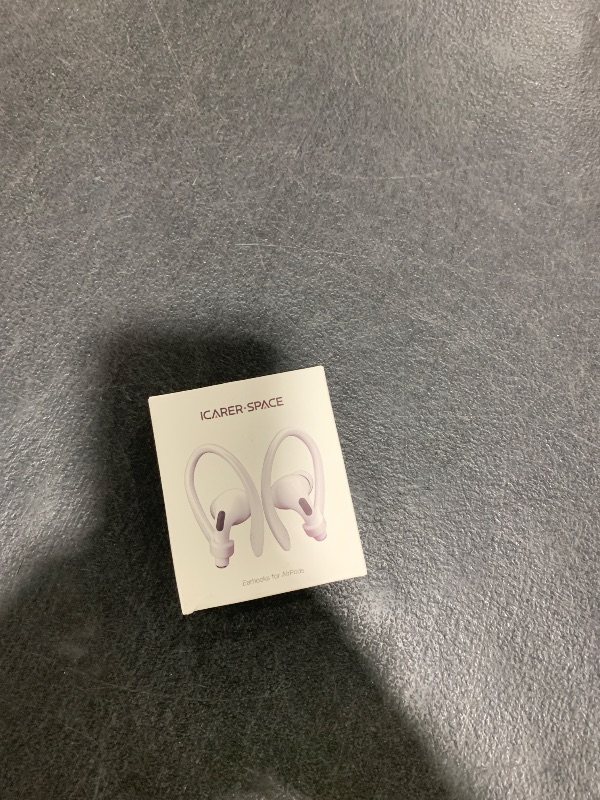 Photo 1 of ICARERSPACE AirPods Ear Hooks - Upgraded Anti Slip Sports Clip Hooks for AirPods 1, 2, 3, 4, Pro and Pro 2 Transparent