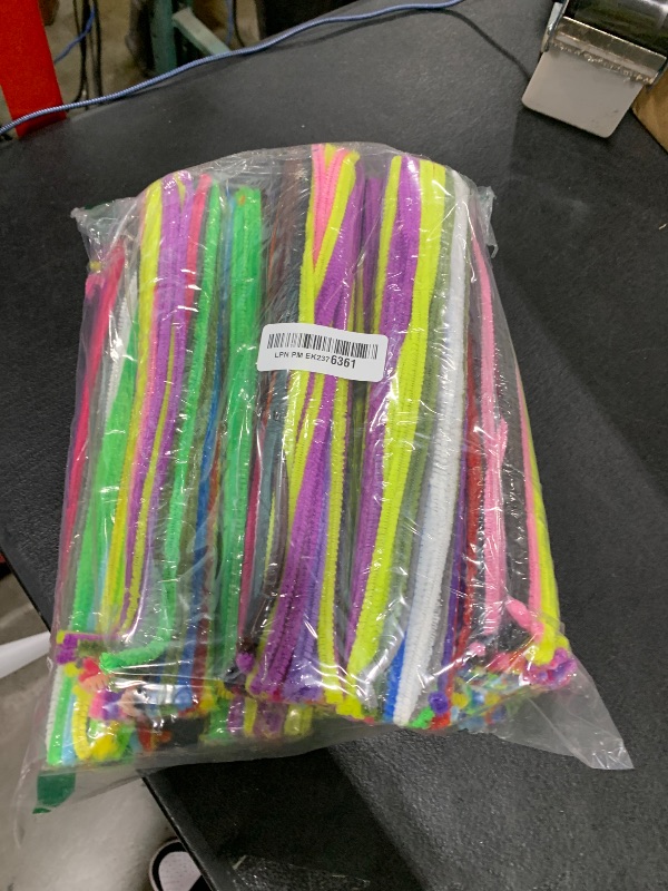 Photo 1 of 1200pcs  Cleaners, 20 Assorted Colors, Craft Supplies Bulk for Crafts and Art