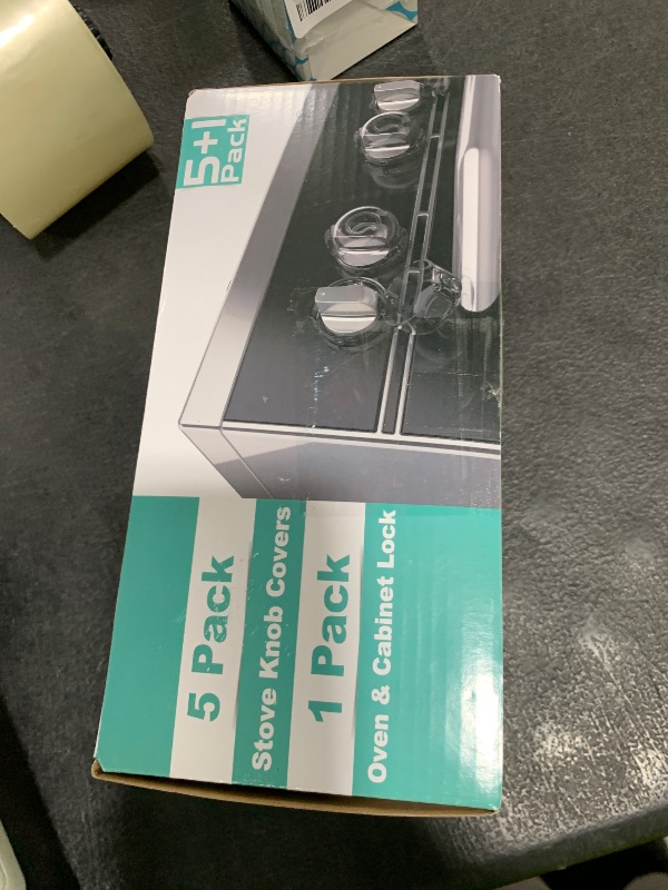 Photo 1 of Mom's Choice Gold Awards Winner - Stove Knob Covers for Child Safety (5 + 1 Pack) Double-Key Design and Upgraded Universal Size Gas Knob Covers Clear View Childproof Oven Knob Covers for Kids and Pets