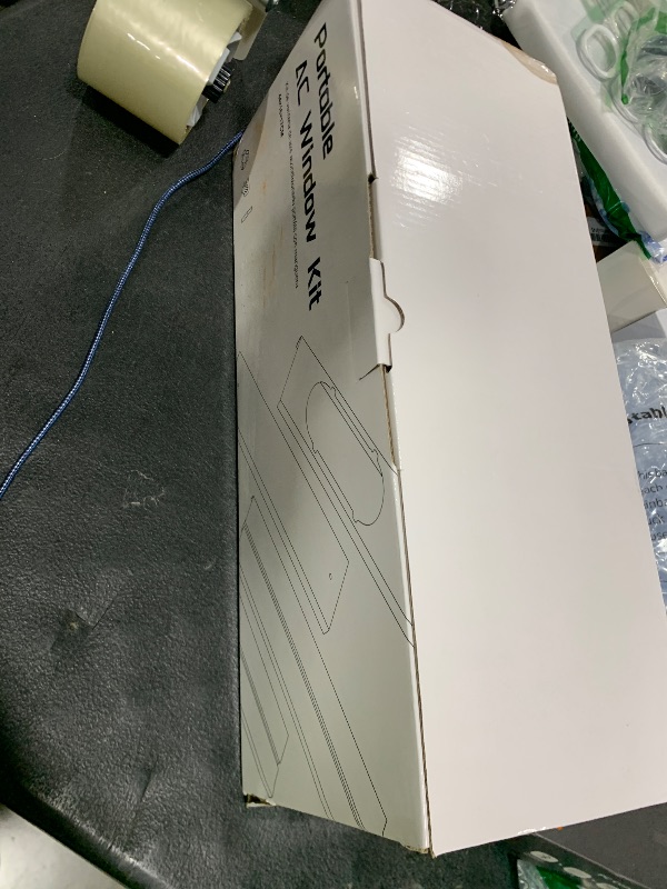 Photo 1 of Portable Air conditioner Window Kit, Adjustable Vertical/Horizontal Sliding Window Kit Plate for AC Unit, AC Window Vent Kit, AC Window Seal Suitable for 5.9” AC Exhaust Hose