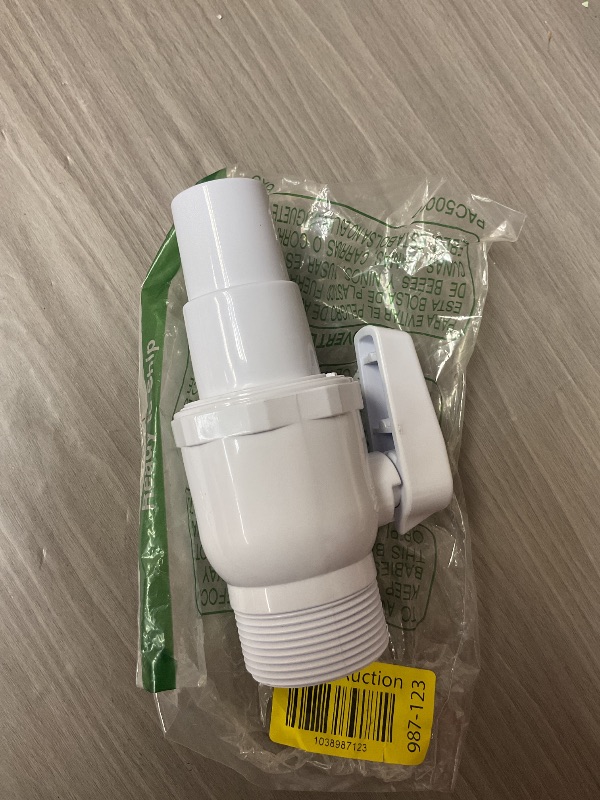Photo 1 of Replacement Compatible with Hayward SP0729 Econoline 2-Way Ball Valve, 1.5" MIP x 1.5” - 1.25”, Maximum 50 Psi Pressure Rating White