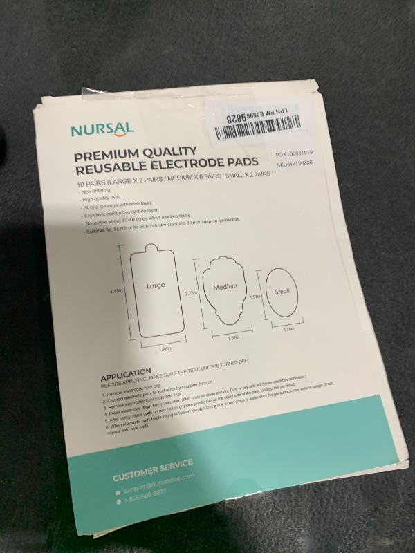 Photo 1 of TENS/EMS Unit Replacement Pads NURSAL 20 Pack 3.5mm Snap Electrode Patches for Electrotherapy, Reusable Self-Adhesive Electrodes Pads, Compatible with Belifu, AVCOO, Neocarbon, MEDVICE TENS White