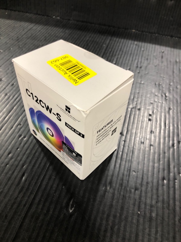 Photo 1 of Thermalright TL-C12CW-S X3 CPU Fan 120mm White ARGB Case Cooler, 4pin PWM Silent Computer Cooling Fan with S-FDB Bearing Included, up to 1550RPM?3 Quantities?
