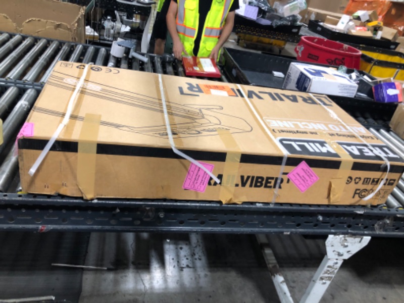 Photo 1 of TRAILVIBER Walking Pad Treadmill with 12% 9-Level Auto Incline, 450 lbs Capacity and RGB LED Screen Under Desk Treadmill with Auto Incline and Hiking Mode, Compact Treadmills for Home Small/Office