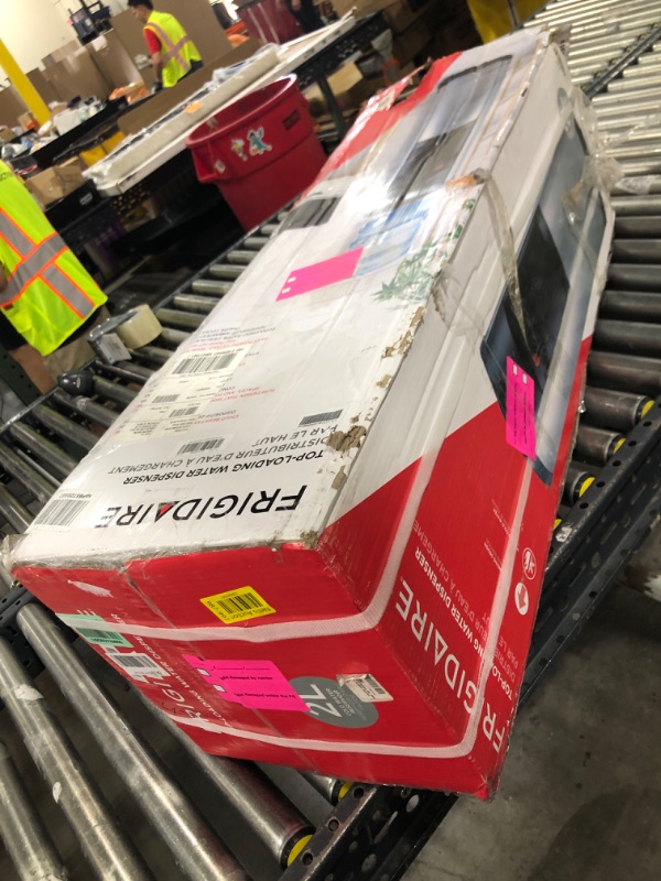 Photo 1 of Frigidaire Top Loading Water Cooler Stainless Steel: 5 Gallon Electric Dispenser, Hot  Cold, Freestanding, Safety Switch