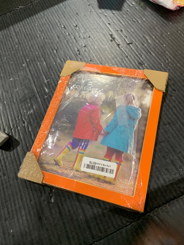 Photo 1 of CORE ART 8x10 Orange Picture Frame, 8 by 10 Colorful Photo Frame with HD Plexiglass, Wall or Tabletop Display