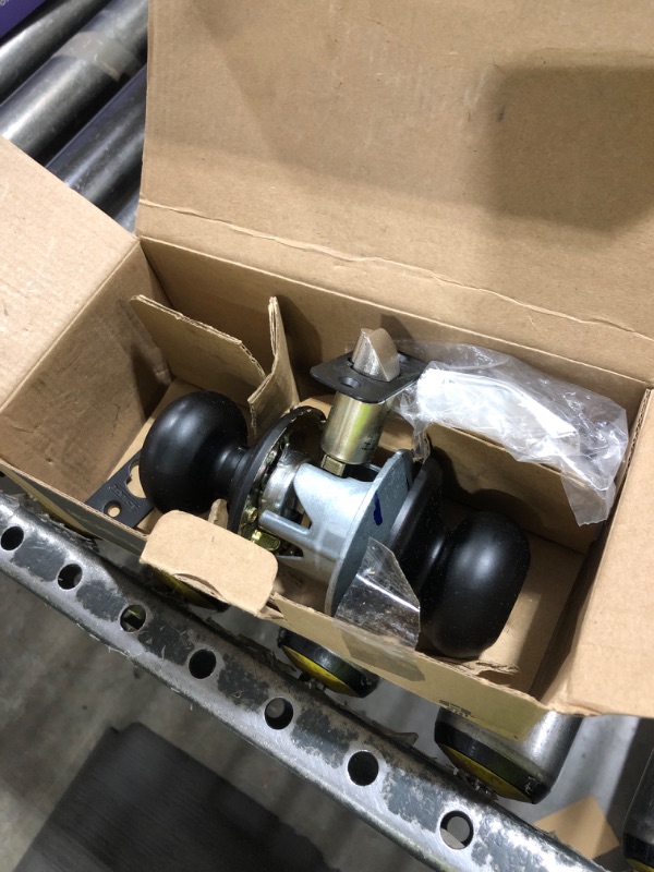 Photo 1 of Schlage F51A GEO 622 Georgian Door Knob, Keyed Entry Lock, Matte Black