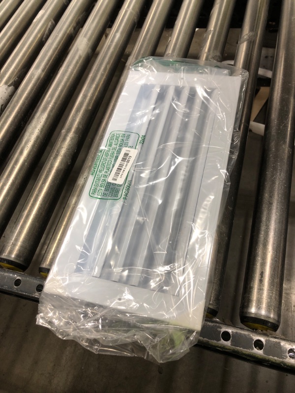 Photo 1 of [14 x 6 Duct Hole] Vent Cover. Aluminum Exterior Return Grille HVAC Sidewall White [15.6 x 7.6" Face]