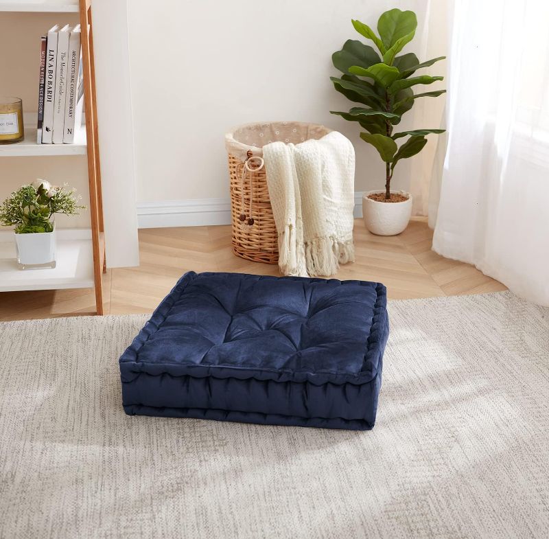 Photo 1 of 2 pack Sweet Home Collection Floor Pillow Large Square Tufted Decorative Cushion