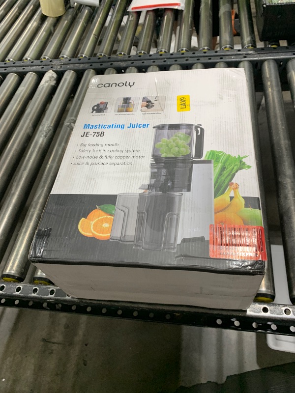 Photo 1 of Cold Press Juicer, 5.8" Wide Feed Chute Juice Extractor Machine with 400W, High Juice Yield, Slow Masticating Juicer 