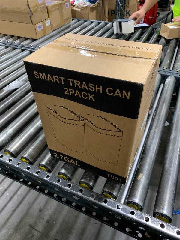 Photo 1 of Vanpopubs 2 Pack 2.7 Gal Bathroom Trash Can with Lid, Automatic Trash Can Small Smart Garbage Can
