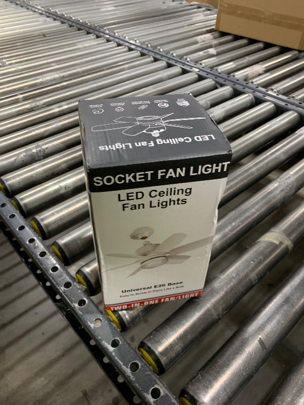 Photo 1 of Fanspex 20.5'' Socket Fan Light with Memory Function, 5 Fan Speeds with Adjustable Light