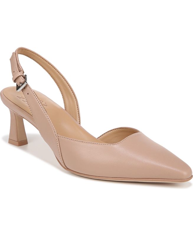 Photo 1 of Naturalizer Women's Drift 2 Slip On Platform Sandal Slide Sandal Leather, Nude, Size 8