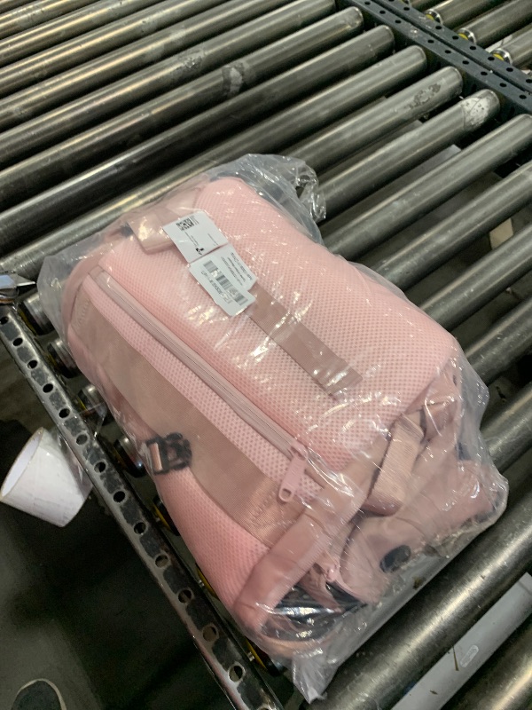 Photo 1 of Taygeer Vacuum Backpack, Expandable Vacuum Seal Carry on Backpack with Rain Cover, 17'' laptop Compression Backpacks Travel with Shoe Compartment, TSA Approved Personal Item Compression Back Pack,Pink