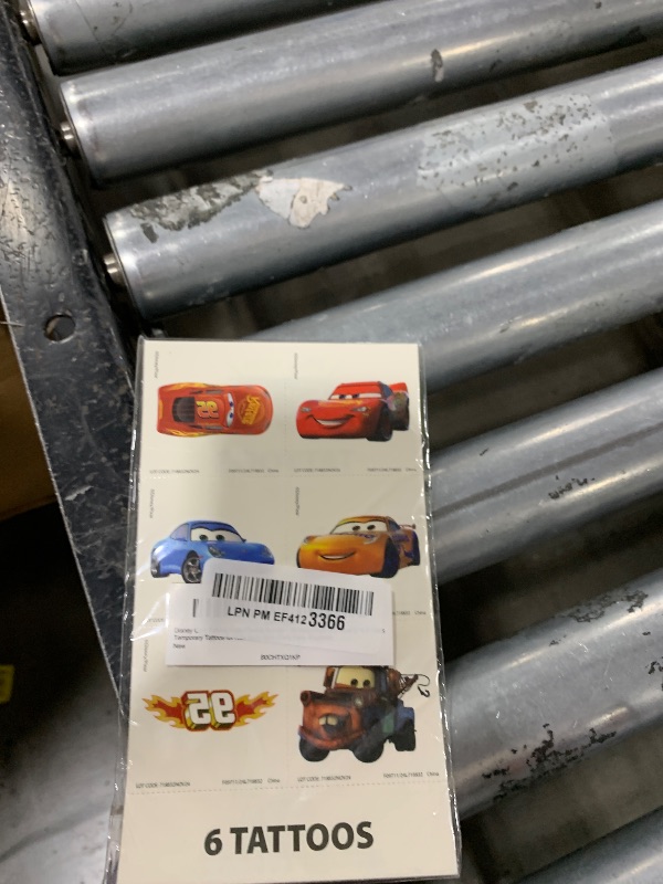 Photo 1 of Disney Cars Tattoos Party Favors Bundle ~ 72 Perforated Individual 2" x 2" Cars Temporary Tattoos for Kids Boys Girls (Cars Party Supplies)