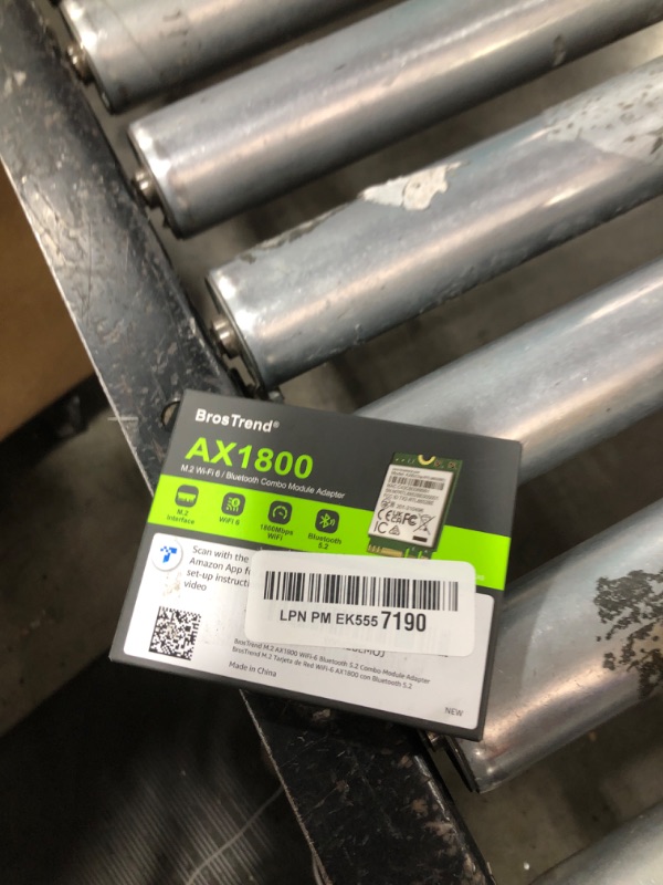 Photo 1 of BrosTrend WiFi 6 Card for Laptop, Dual Band 1800Mbps M.2 Wireless With Bluetooth 5.2, WPA3 MU-MIMO Internal Computer Networking for Windows 10/11 (64bit), M.2/NGFF, Lifetime Protection
