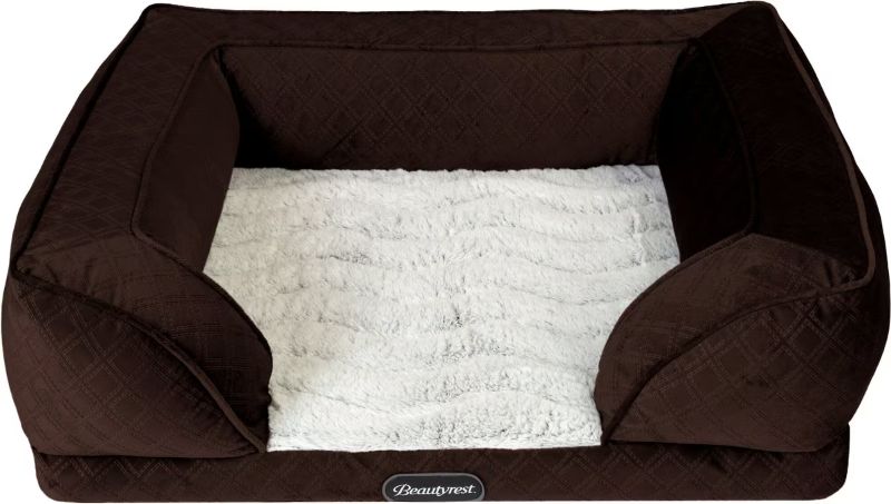 Photo 1 of Beautyrest Supreme Comfort Couch Dog & Cat Bed, Brown LARGE